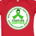 thumbnail image 4 of Inktastic Fighting Together- Mental Health Awareness Boys or Girls Baby Bodysuit, 4 of 5