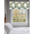 thumbnail image 3 of Yellow Flower Curtain Valances for Windows, Watercolor Rose Spring Plant Leaf Painting Kitchen Valance Window Treatment, Light Filtering Block Curtains for Bathroom/Bedroom/Living Room 42'' x 18'', 3 of 9