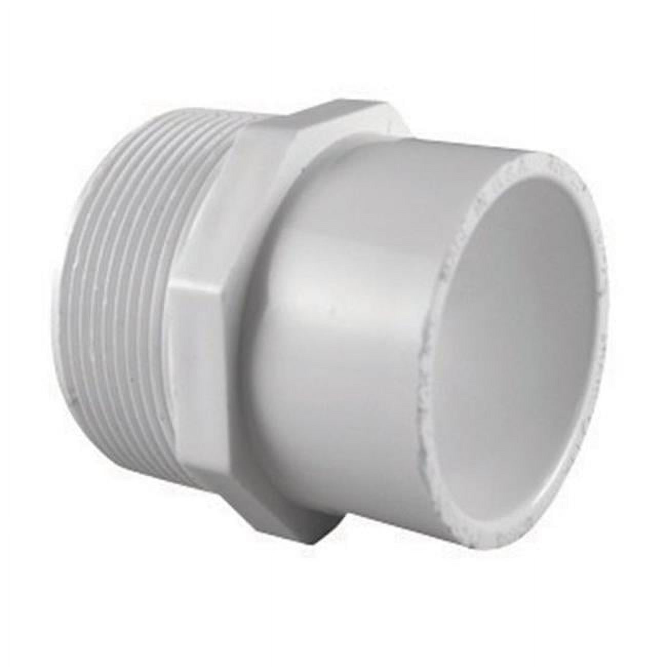 Schedule 40 PVC Reducer Male Adapter, 2 In. Slip x 1-1/2 In. MIP - PVC ...