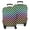 Gradient Color Checkered, variant on Black and White Checkered Pattern Luggage Cover Fashion Suitcase Cover Baggage Covers Fit 25-28 Inch Luggage (Go Travel)