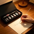thumbnail image 2 of Btomtd Flower Glass Pen Set Include Multiple 20ml Ink Bottles Pen Rack Brush Washing Cup With Crystal Glass Ideal Gift For Birthday Festival, 2 of 7