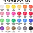 Acrylic Paint Set with 12 Art Brushes, 24 Colors (2 oz/Bottle) Acrylic Paint for Painting Canvas