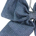 thumbnail image 2 of Northlight 7.25" Blue and Silver Double Loop Christmas Bow Decor, 2 of 3