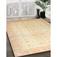 thumbnail image 3 of Ahgly Company Machine Washable Indoor Rectangle Abstract Khaki Gold Area Rugs, 5' x 7', 3 of 7
