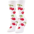thumbnail image 4 of Cool Socks, Cute Fun Fruit Print Novelty Crew Socks for Women, 4 of 6