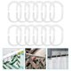 thumbnail image 2 of 12pcs Curtain Clear Hooks Shower Curtain Hooks Bathroom Shower Curtain Ring, 2 of 3