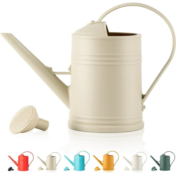 Plastic Indoor Watering Can with Sprinkler Head - 68 oz, 1/2 Gallon Black