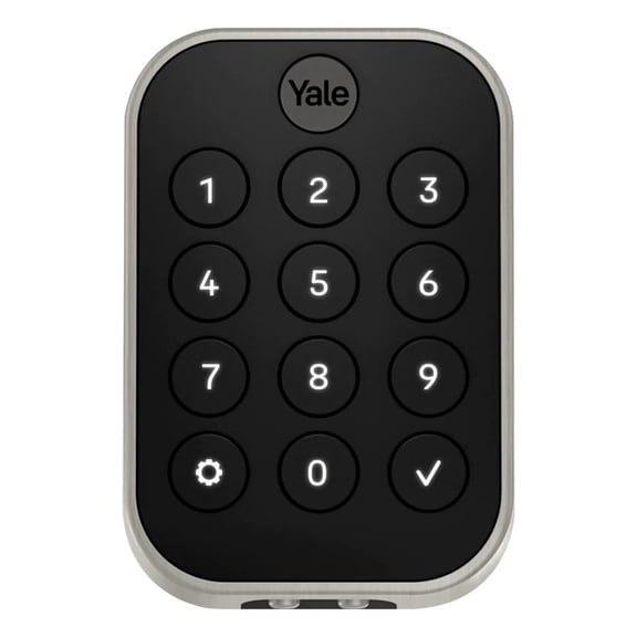 Yale YRD634-WF1-619 Pro 2 Key Free Pushbutton Keypad Lock with Wi-Fi, Satin Nickel