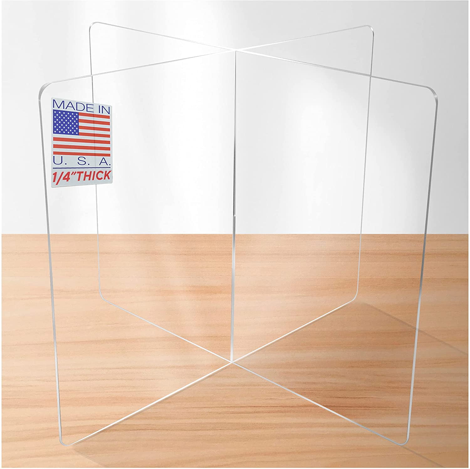Transparent Plastic Sneeze Guard Table Divider for Student Tables 4-Person School Classroom Dining Room Partition Protective Board Sneeze Guard Desk Shield Partitions 