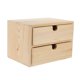 thumbnail image 2 of Organizador de maquillaje con cajón de madera, joyero, caja de almacenamiento de cosméticos, organizador de accesorios, adecuado para el hogar, la ofi, 2 of 8