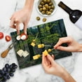 thumbnail image 5 of Forest Cutting Board, Natural Scenery Trees Autumn Season in Woods Wilderness Rural Growth Eco Photo, Decorative Tempered Glass Cutting and Serving Board, Small Size, Green Pale Pink, by Ambesonne, 5 of 5