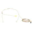 thumbnail image 1 of Asixxsix Micrófono con Gancho para la Oreja, omnidireccional de 3,5 mm, Macho con Cierre de Rosca, Beige, micrófono Profesional con Diadema, para conferenciantes de Iglesia, transmisor BodyPack, Amonsee No, 1 of 6