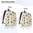 thumbnail image 3 of Lsque Chicken Cartoon Pattern Canvas Daypack, Durable Backpack, High-quality Versatile Backpack,Vintage Compact Backpack-Small, 3 of 6