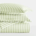 thumbnail image 5 of Duvet Cover Set - Ultra Soft & Breathable - Sage Rugged Striped for Twin Size Bedding by Comfort Canopy, 5 of 13