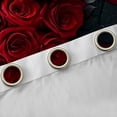 thumbnail image 4 of Castle Fairy Floral Rose Blackout Curtains Set of 2 (52x84 Each),Romantic Window Curtains, 4 of 6