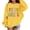 Yellow, variant on YunPes Fifth Grade Back to School Pullovers for Girls Colorful Funny Print Preppy Sweatshirts 3-13 Years Kids Graphic Tee Crewneck Tops