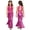 Hot Pink, variant on Kids Girls Metallic Disco Jazz Dance Jumpsuit Halter Sleeveless Sparkly Sequins Flared Pants Rompers for Party Gold 4