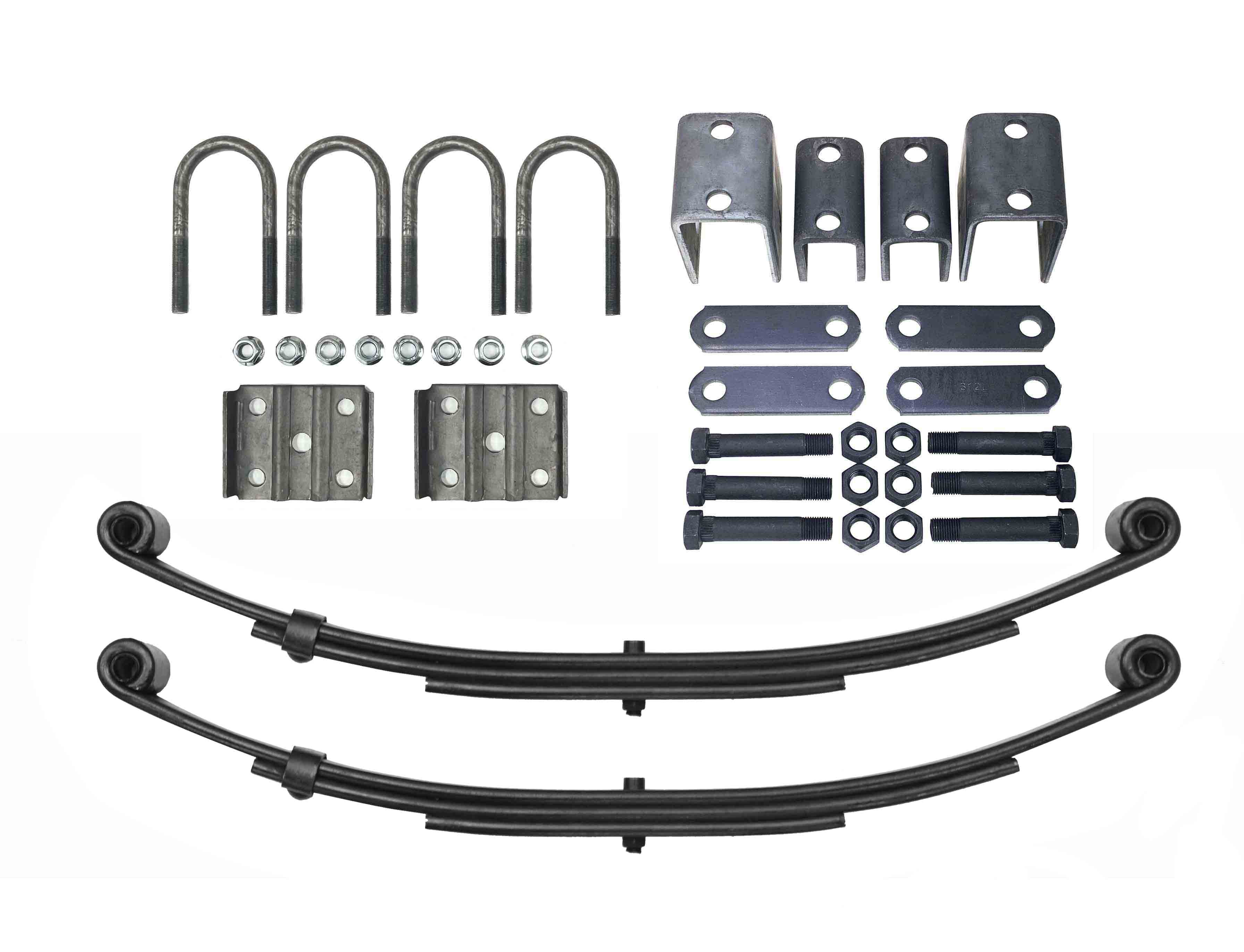 LIBRA 4000lb Single Trailer Axle Suspension Kit 2000lb Spring Ubolt