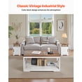 thumbnail image 2 of VEVOR 3 Piece Farmhouse Coffee Table Set 40 in with 2 End Table for Living Room, 2 of 9