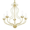 thumbnail image 5 of 42905-33 Livex Lighting Katarina - 5 Light Chandelier In Transitional Style-23 Inches Tall and 23 Inches Wide-Soft Gold Finish    -Traditional, 5 of 9
