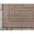 thumbnail image 6 of Unique Loom Outdoor Border Collection Area Rug - Greek Key (8' x 11' 4" Rectangle Brown/Light Brown), 6 of 7