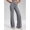 thumbnail image 3 of CRZ YOGA Softretch No Front Seam Wide Leg Pants for Women 30", 3 of 6