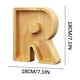 thumbnail image 5 of Lata de ahorros de madera con letras en inglés, lata de ahorros de vidrio transparente, alcancía, 5 of 6