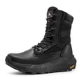 thumbnail image 1 of Botas tácticas militares para hombre NORTIV 8, cuero, cierre lateral, 1 of 8