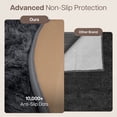 thumbnail image 5 of Moonlight20015 Area Rug 4x4ft non-slip Soft Fluffy Shaggy for Living Room Bedroom Décor Tye Dye Gray, 5 of 7