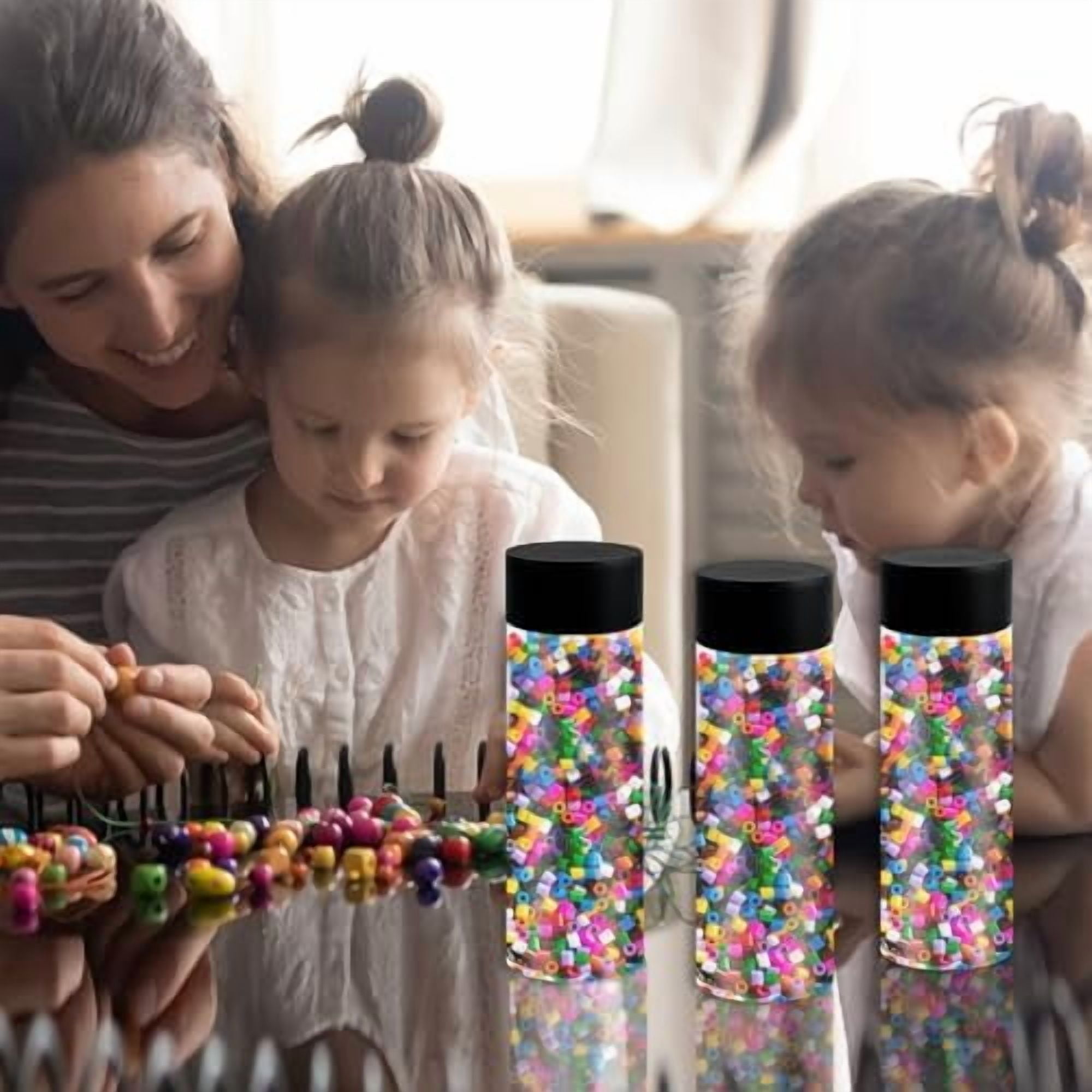 24 Pcs Sensory Bottles with Lids, 10 oz/ 300 ml Leakproof Clear Plastic Water Bottles Reusable Empty Sensory Bottles for Sensory Crafts Classroom Handmade Party Supply$$Home Decor, Kitchen, & Other