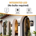 thumbnail image 4 of Outdoor Wall Sconce with Dusk to Dawn Sensor,3000K Warm White,LED Waterproof Black Outdoor Porch Light Fixture for House, Garage, Entryway, 4 of 11