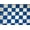 Blue, variant on Lilly Craft Medium 1"x 1" Checkered Design Black and White Polycotton Fabric 58-60" Wide Sold by the Yard