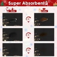 thumbnail image 6 of Coffee Mat for Countertops, Merry Christmas Tree Black Gold Xmas Dish Drying Mat 2 Pcs for Kitchen Bar Accessories, Coffee Maker Espresso Machine Dish Rack Hide Stain Rubber 12x19in, 6 of 7
