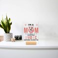 thumbnail image 3 of I'm a Bull Terrier Mom and a Registered Nurse Nothing Scares Me Acrylic Plaque Sign Ashwood Base Bully Dog Lovers Gifts Idea Home Desk Decor - 00002, 3 of 5
