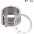 thumbnail image 2 of 49mm External Circlips C-Clip Retaining Shaft Snap Rings 304 Stainless Steel 20pcs, 2 of 3