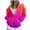 Multicolor, variant on Viikei Zip Up Hoodies for Women Sweatshirt for Women Women's Casual Printed Zippered Long Sleeved Hooded Sweatshirt Jacket Top