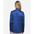 thumbnail image 3 of Harriton M786W Women's Flash Snag Protection Plus IL Colorblock Quarter-Zip Pullover-True Royal/ Black-L, 3 of 6