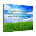 thumbnail image 4 of Scripture Walls Fight the Good Fight of Faith 1 Timothy 6:12 Bible Verse Canvas Christian Wall Art Ready to Hang Unframed, 4 of 9