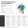 thumbnail image 5 of Fotbe Colorful Greek Windmills Camisa Estampada de Manga Corta para Hombre, Casual de Verano, Estilo Playero, Sin Arrugas-X-Large, 5 of 5