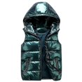 thumbnail image 1 of Veste Sans Manches Imperméable Brillante Unisexe Légère Doudoune, 1 of 2