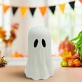 thumbnail image 5 of Comefolife Halloween Paper Mache Ghost Tabletop Decoration, Cute Halloween Ghost Decorations, Brown, 3.9" Halloween Indoor Decor, 5 of 9