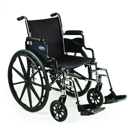 Invacare Wheelchair Replacement Parts - Invacare Tracer SX5 18x16 Lightweight Wheelchair Flip Back Desk Length Arms w/Footrest