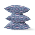thumbnail image 2 of Lotus Peacock Rose Indoor/Outdoor Pillow with Removable Cover in Purple Blue Pink26x26, 2 of 4