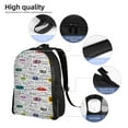 thumbnail image 5 of Xecao Hello Print School Backpack with Laptop Compartment Small Travel Laptop Backpack for Women Men Waterproof College Backpack Simple School Bag, 5 of 8