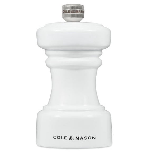 Cole & Mason Hoxton Whilte Gloss Salt Mill 4.1"