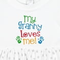 thumbnail image 4 of Inktastic My Granny Love Me Girls Baby Dress, 4 of 5