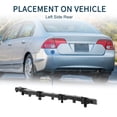 thumbnail image 3 of Soporte de parachoques trasero izquierdo, soporte de retención de parachoques para Nissan Versa 2020-2022, negro, 3 of 6