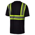 thumbnail image 2 of Camiseta de seguridad L&M negra de alta visibilidad, clase 3, talla pequeña, 2 of 2