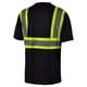 thumbnail image 2 of Camiseta de seguridad L&M negra de alta visibilidad, clase 3, talla pequeña, 2 of 2