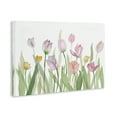 thumbnail image 4 of Stupell Industries Soft Pastel Tulips Plants & Flowers Painting Wrapped Canvas Art Print Wall Art, 24 x 16, 4 of 8